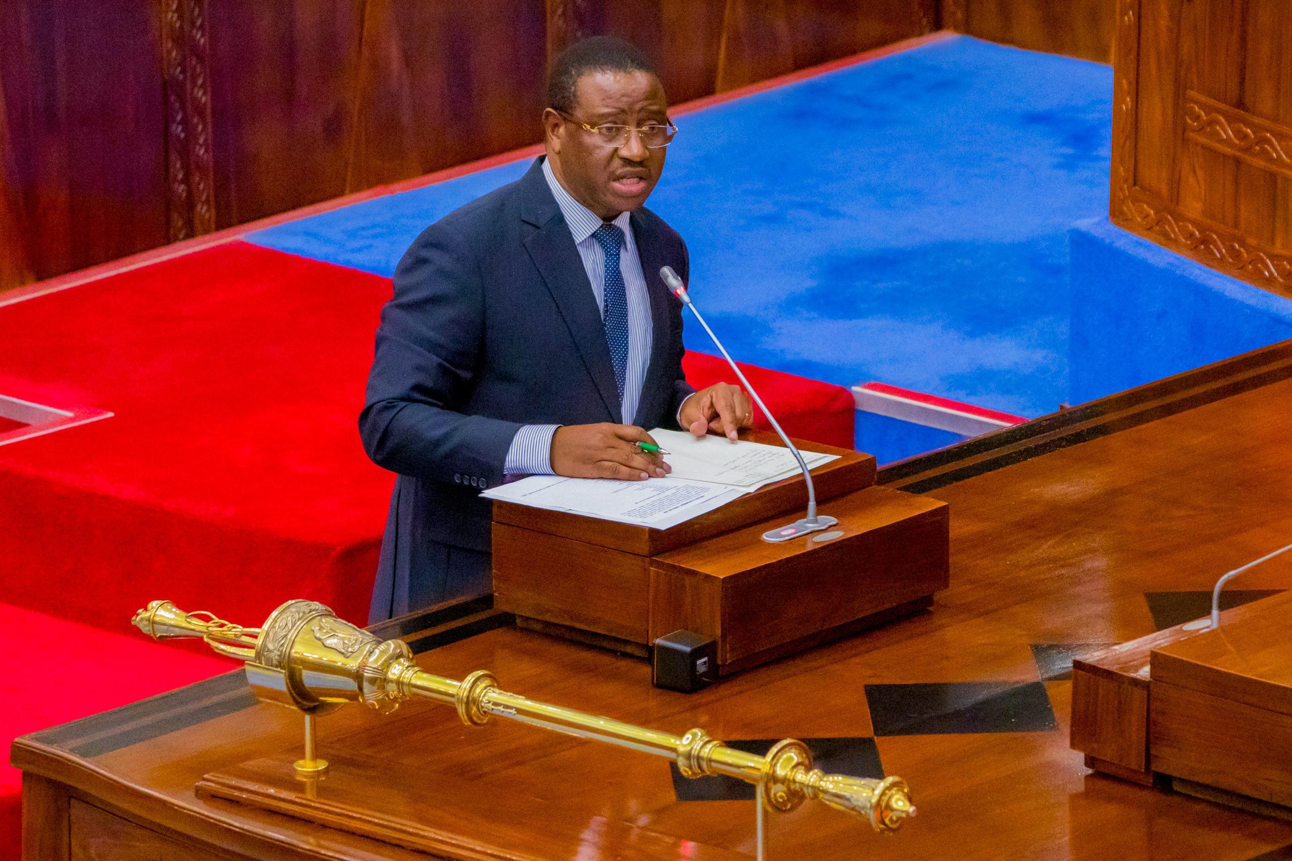 Naibu Waziri wa maliasili na utalii Dunstan Kitandula